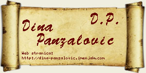 Dina Panzalović vizit kartica